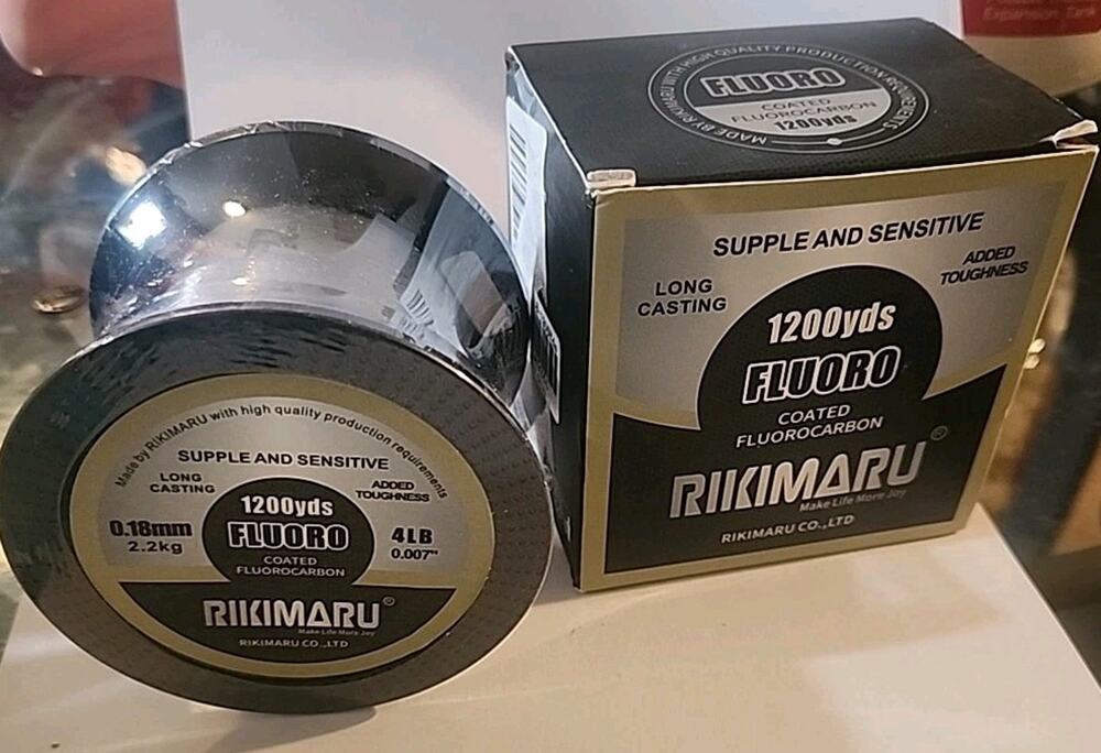 Fluoro Fishing Line Soft Fluorocarbon Coated Fishing Line 4LB 1200 YARDS CLEAR